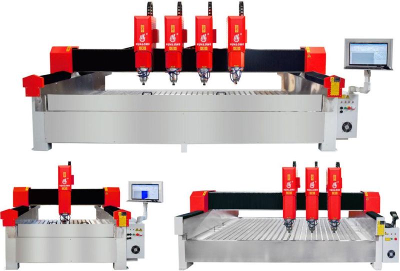 Double Heads CNC Stone Engraving Machine for Granite Marble Tombstone Monument