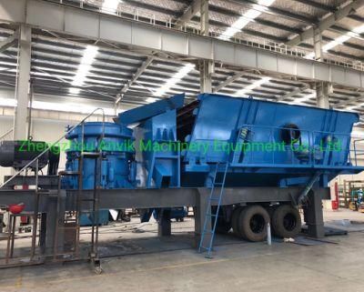 Wheel-Mounted Mobile Crusher for Gravel Making