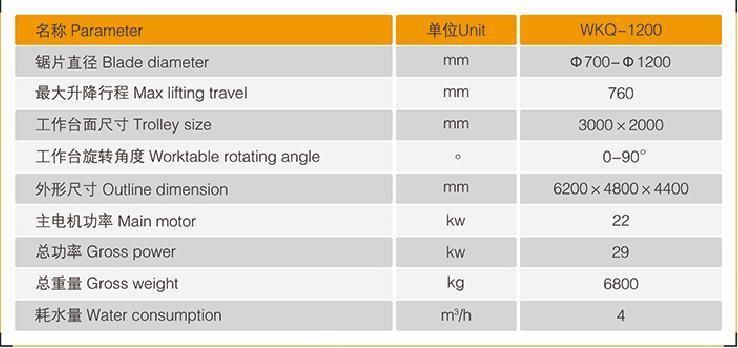 Middle Block Cutting Machine for Granite Slab or Marble Slab