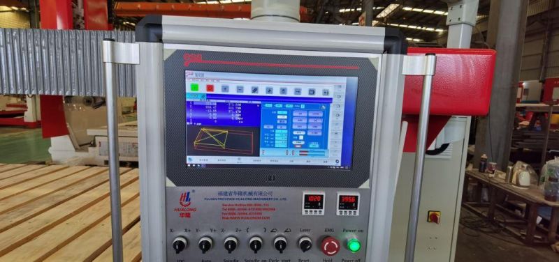 Hualong Hsnc-500 Date Control CNC Bridge Stone Cutting Machine for Countertop Kitchen Table Processing Granite and Marble Quartz Stone Cutting