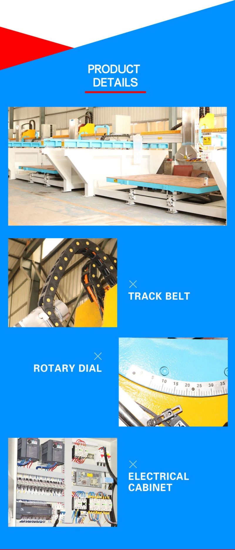 Mono-Block Bridge Saw Machine for Stone Slab&Tile Cutting