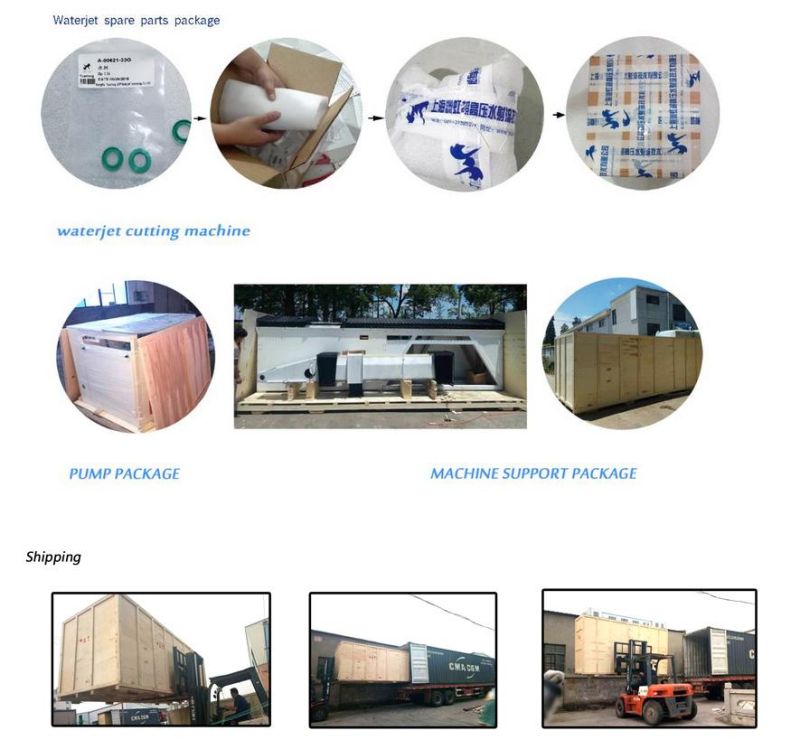 Water Jet 55ksi Direct Drive Pump; Waterjet Machine for Stone Marble Cutting