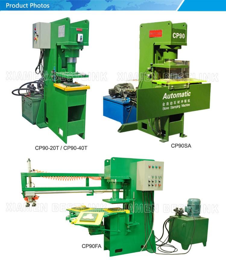 Natural Stone Hydraulic Stamping Machine for Splitting Slabs Special Shape