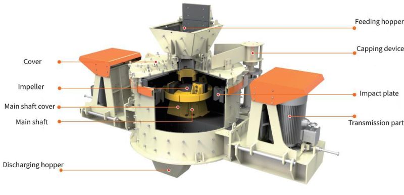 200tph Vertical Shaft Crusher for Aggregate Crushing Plant