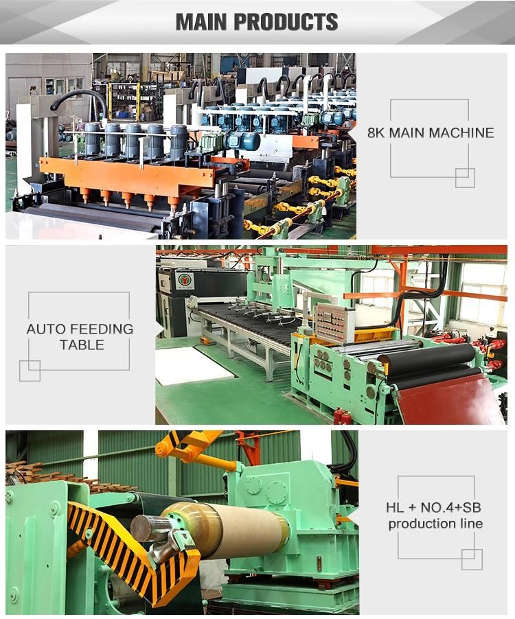 Polishing Machine for The Stainless Steel Plate Sheet and Coil Surface with The Abrasive Belt