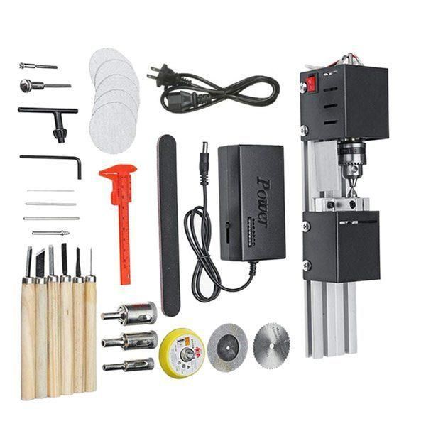 Mini Lathe Bead Polishing Machine DIY CNC Table Worker DIY Tool Lathe I338229A1