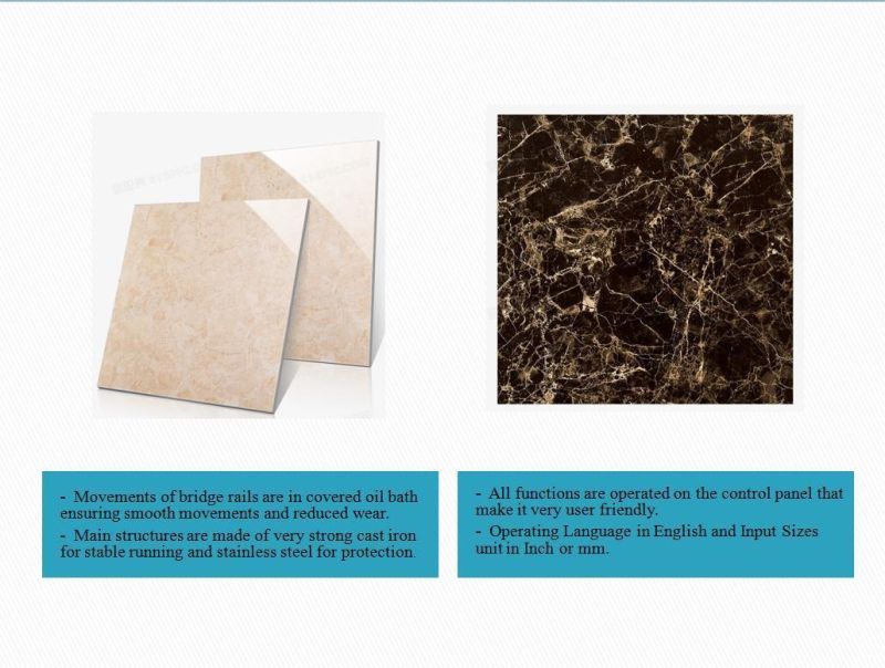 Bridge Cutting Marble Granite Tile Laser Cutter/ Stone Cutting Machine (XZQQ625A)