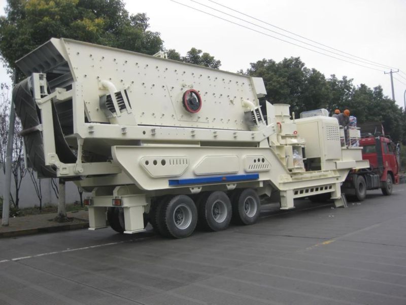 Wheel-Mounted Mobile Crusher with Capacity of 30/50/100/200tons Per Hour