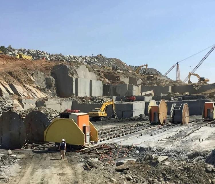 Block Mine Quarry Double Stone Cutter Machine High Speed