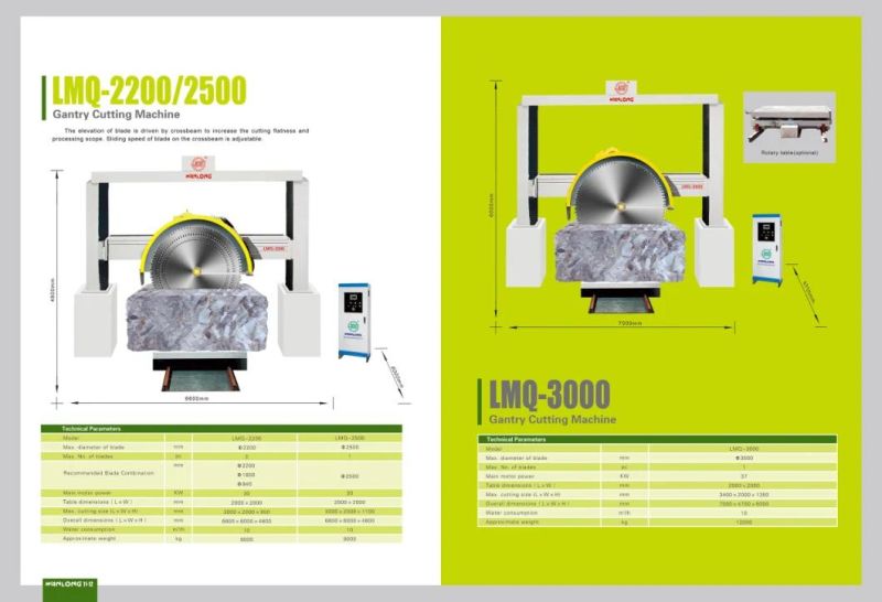 Lmq-2500 Gantry Type Block Cutting Machine