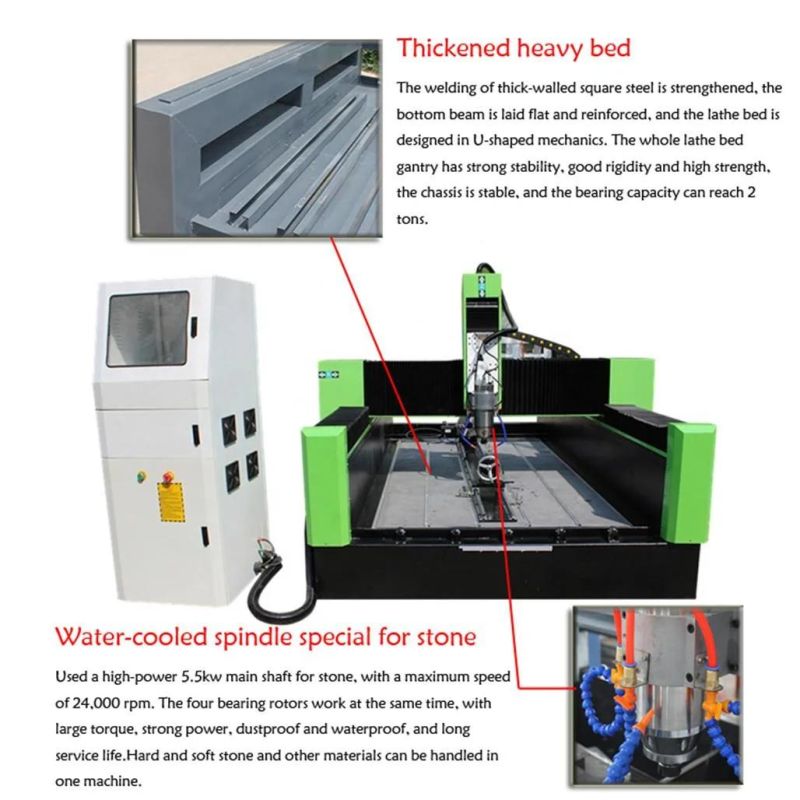 1325 CNC Stone Router for Engraving Marble Tombstones Machine