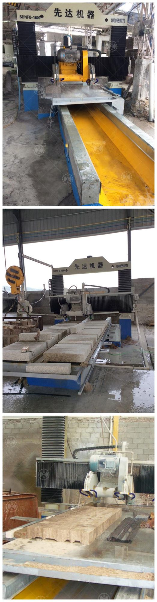 Scnfx-1800 CNC Automatic Gantry Stone Profiling Cutting Machine