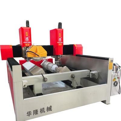 Hualong Machinery Stone Cutting Cylinder Engraving Machine 3D Rotary CNC Router