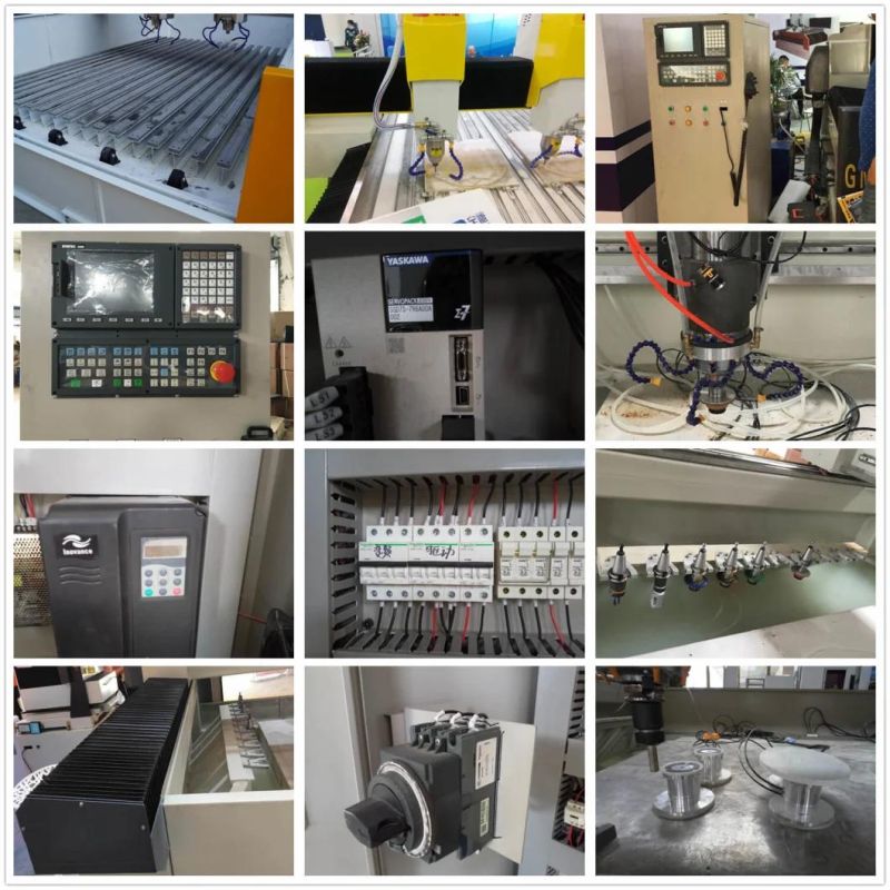Multi Heads CNC Stone Machine/Atc Tools Changes CNC Stone Machining Center/CNC Stone Engraving Machine for 3D Stone Sculpture and 2D Stone Relief 1325 1825 2030