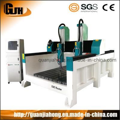 1625 2 Heads 2 Spindles Heavy Duty Stone CNC Router