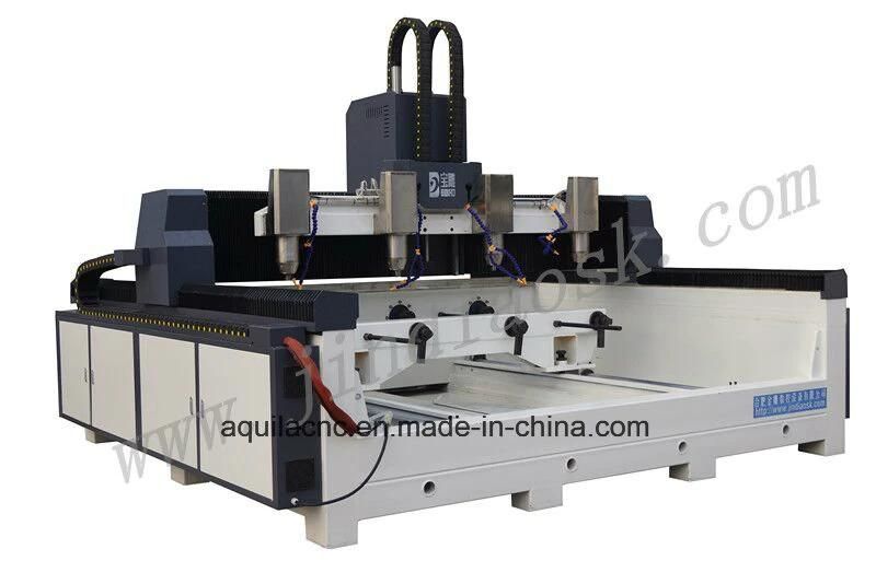 High Quality Two Heads/ Four Heads/ Eight Heads Bd2512r/Bd3012r 4D/3D Rotary Stone CNC Machine for Statues of Human Figures China