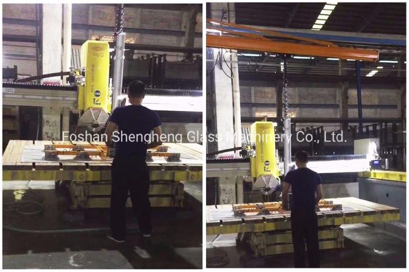 Stone Lifter for Handling Porcelain Tiles and Slabs to Cutting Table