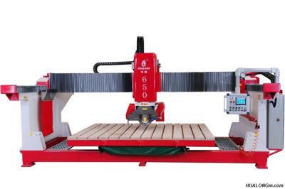 Hualong Hlsq-650 Full Automatic 45 Degree Tilting Bridge Stone Cutting Machine