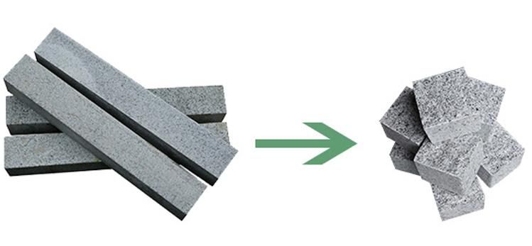 Automatic Natural Face Cubic Stone Brick Splitting Machine for Granite