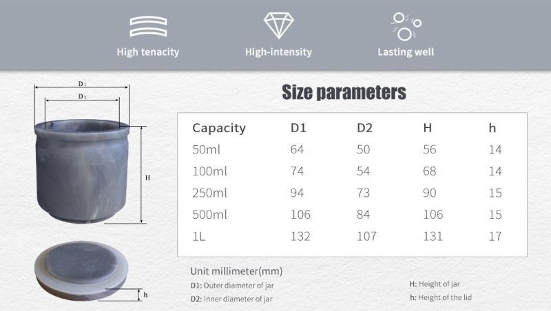 2000ml Agate Grinding Jar or Agate Jars for Grinding Planetary Ball Mill Machine