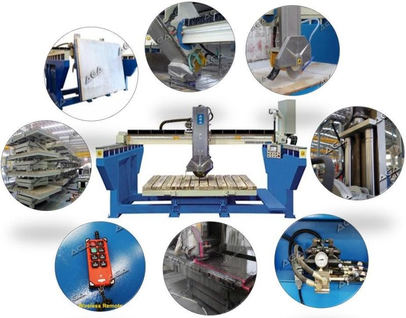 Premium Stone Bridge Saw Auto CNC Machine for Granite Marble Cutting (XZQQ625A)