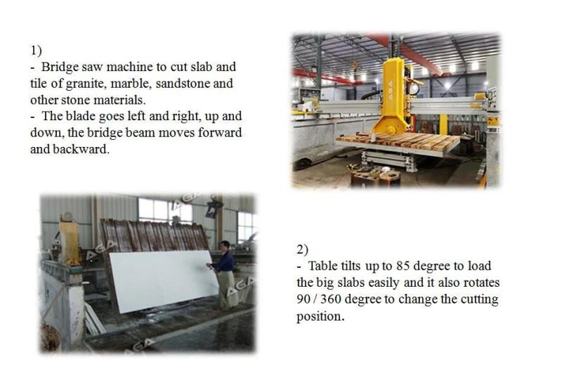 Laser Bridge Saw Machine for Cutting Granite Floor Slab Step Countertop Tile Factory Direct Sales (HQ700)