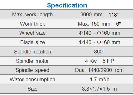Stone Edge Polishing&Profiling Machine for Processing Granite Marble Countertops (MB3000)