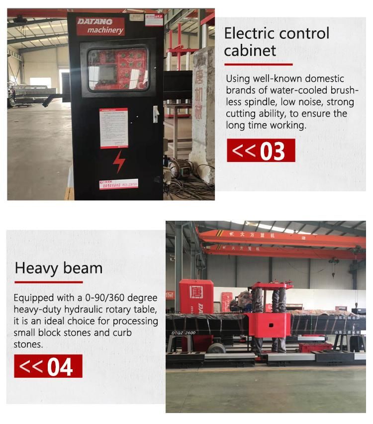 Datang Multi Blade Stone Block Slab Laser Cutting Bridge Saw