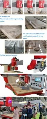 CNC Control Super Laser Cutting Programmable Logic Cutter Stone Slabs Edge Bridge Cutting Hlsq-650 for Algeria Markets