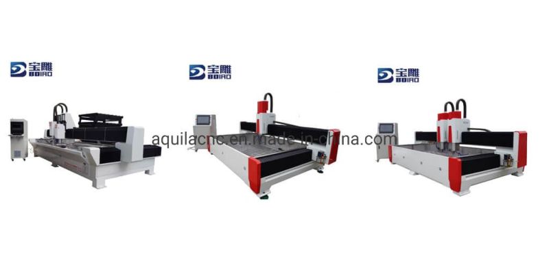Bd1630-3t Pneumatic Three Head Change Stone CNC Machine Relief Machine