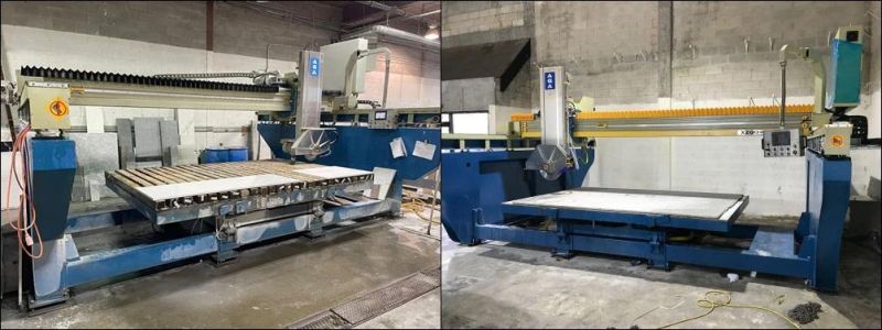 Monoblock Automatic CNC Machine Stone Bridge Saw with 45 Miter Cut Cutting Granite Marble Quartz (XZQQ625A)