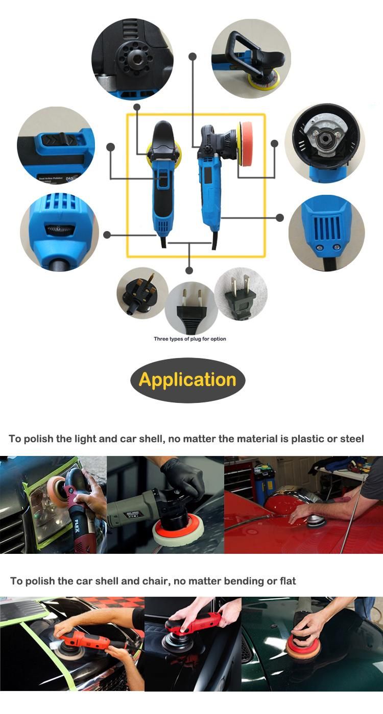 Car Wax Polishier with Foam Pad Throw Size 8mm 110/220V Car Polisher Electric