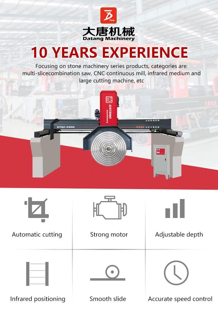 Marble Slab / Granite Slab Bridge Block Multi Blade Cutting Machine