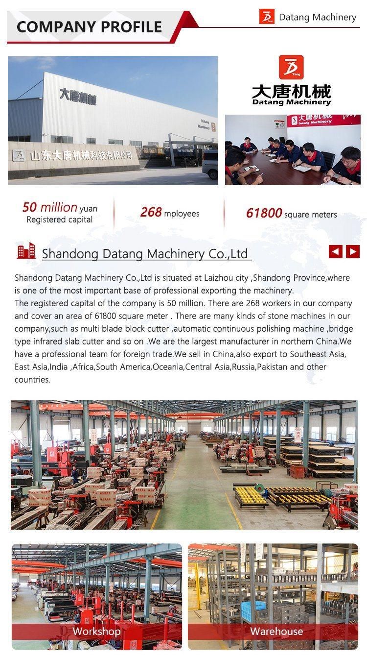 Datang Multi Head Automatic Granite Stone Polishing Machine for Large Slab