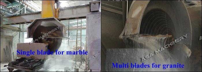 Stone Cutting Machine with Multi Blades to Cut The Marble Granite Block Into Slab Dq2200/2500/2800