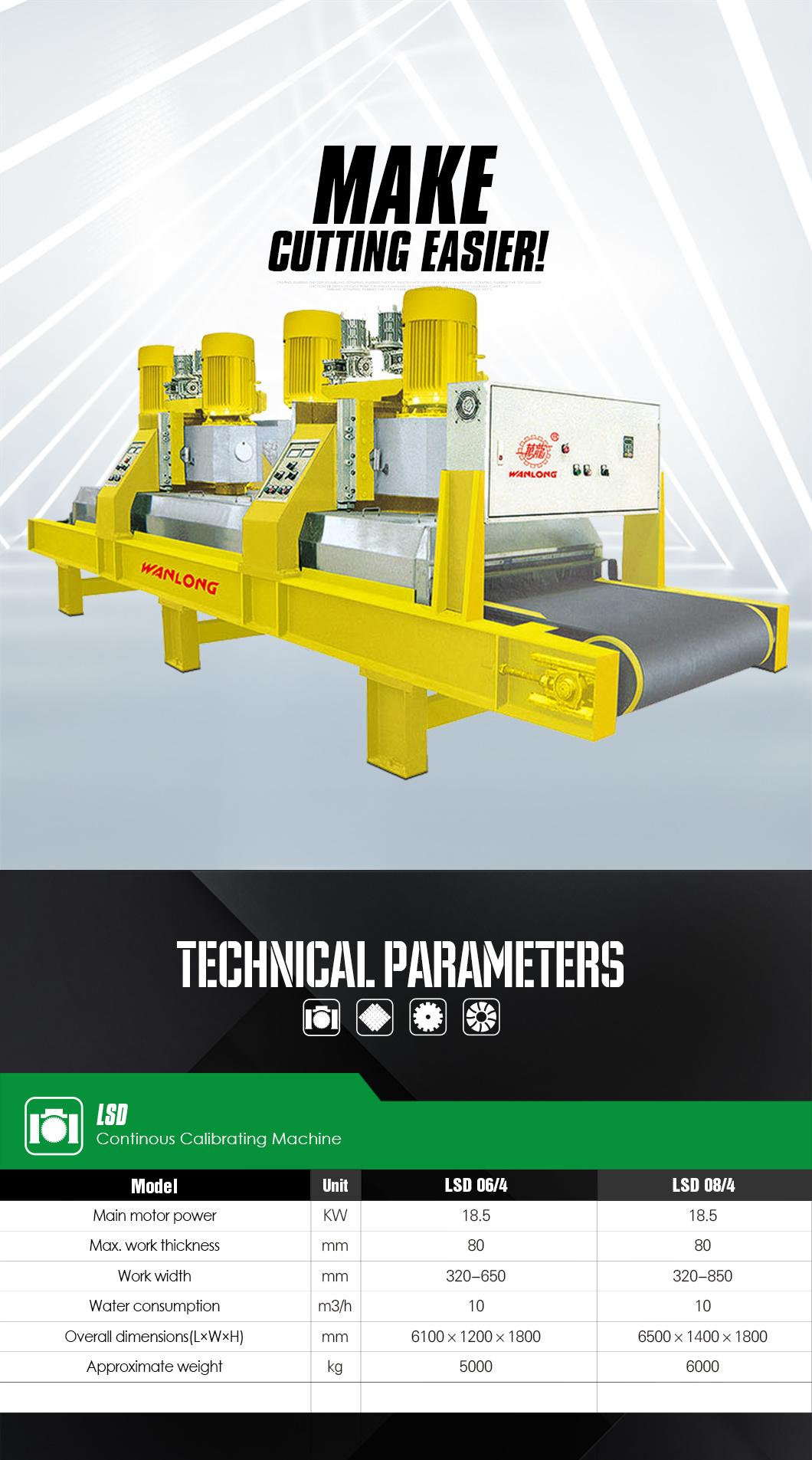 Wanlong Automatic Continus Calibration Machine Customized Stone