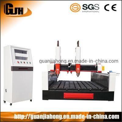 1825 2 Heads 2 Spindles Heavy Duty Stone CNC Router