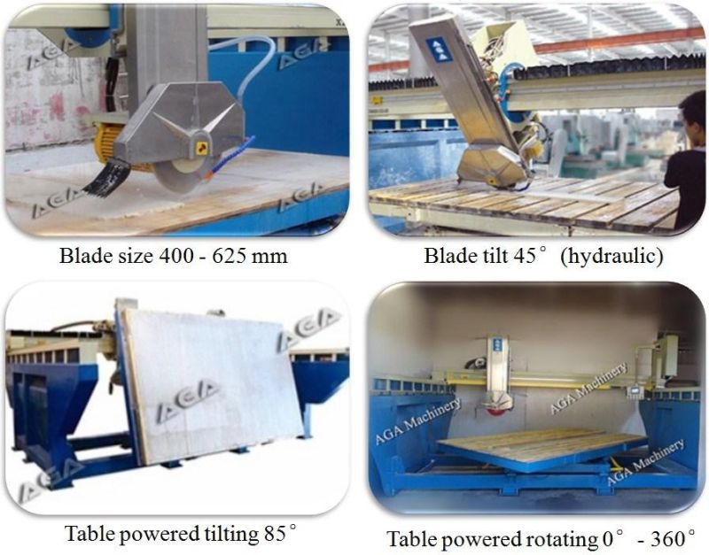 Premium Stone Bridge Saw CNC Machine for Granite Marble Quartz Cutting (XZQQ625A)