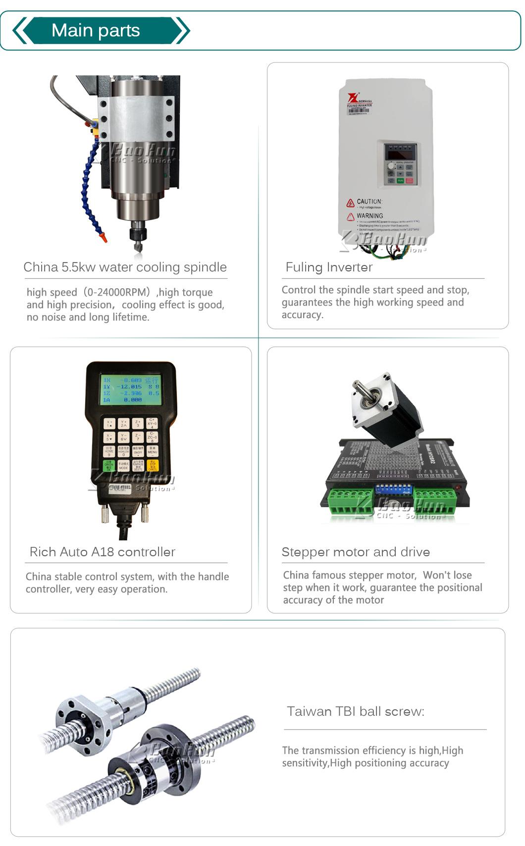 Heavy Duty Body CNC Marble Engraving Machine