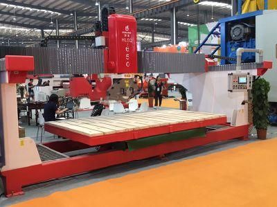 Hualong Hlsq-650 Automatic Laser Bridge Saw Stone Cutting Machine for Granite Marble Basalt for Egypt Market