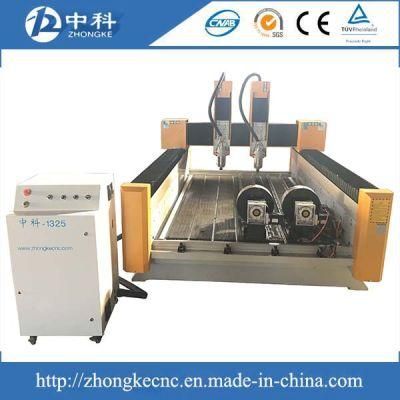Double Heads Double Rotaries Marble Stone CNC Router