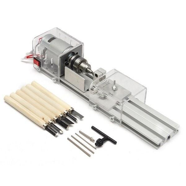 100W Mini DIY Woodworking Lathe Grinding, Polishing and Cutting Car Beads Ball Beads Bead Machine