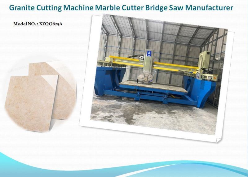 5 Axis Bridge Saw Cutting Machine CNC New Title Table Edge Polishing Stone Cutting Saw Machine for Granite Marble Quartz Cutter