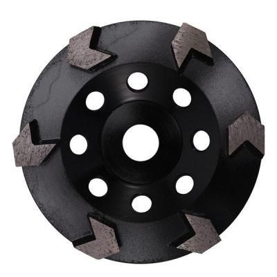 Diamond Tool Grinding Wheel Arrow-Shaped Cutter Head Grinding Wheel Concrete Grinding Flat Wear-Resistant Grinding Wheel I365669