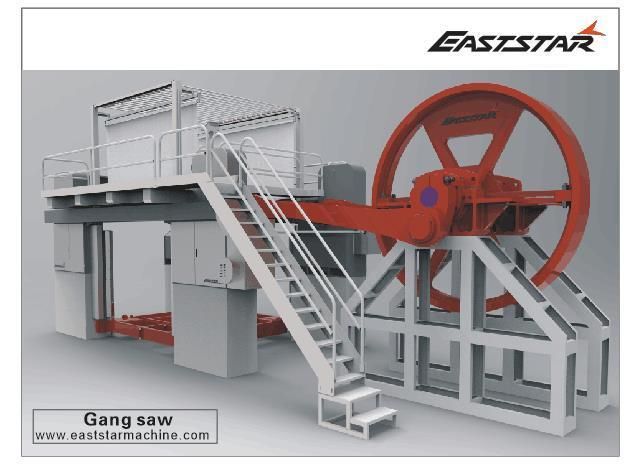 110 Blades Frame Saw for Marble Block Stone Cutting Machine