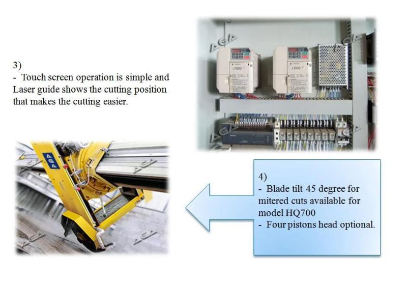 Laser Bridge Saw Machine for Cutting Granite Floor Slab Step Countertop Tile Factory Direct Sales (HQ700)