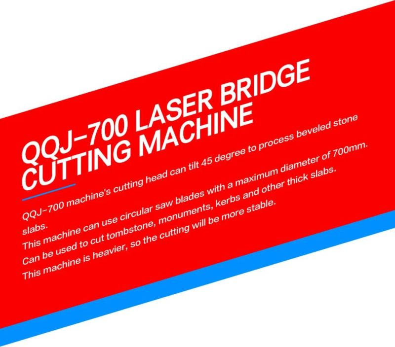 Laser&Infrared Bridge Cutting Machine Saw for Granite&Marble Slab Cutting