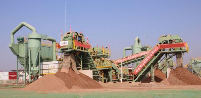 Concrete Blocks Waste Material Mobile Crushing Plant for Recycled Gravel Aggregate