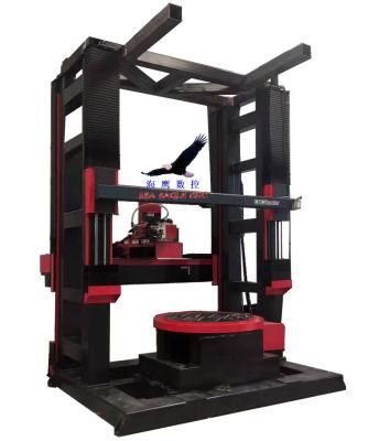 Heavy Type 7015 Marble Carving CNC Router Stone Machine with Vertical Rotary to Engrave
