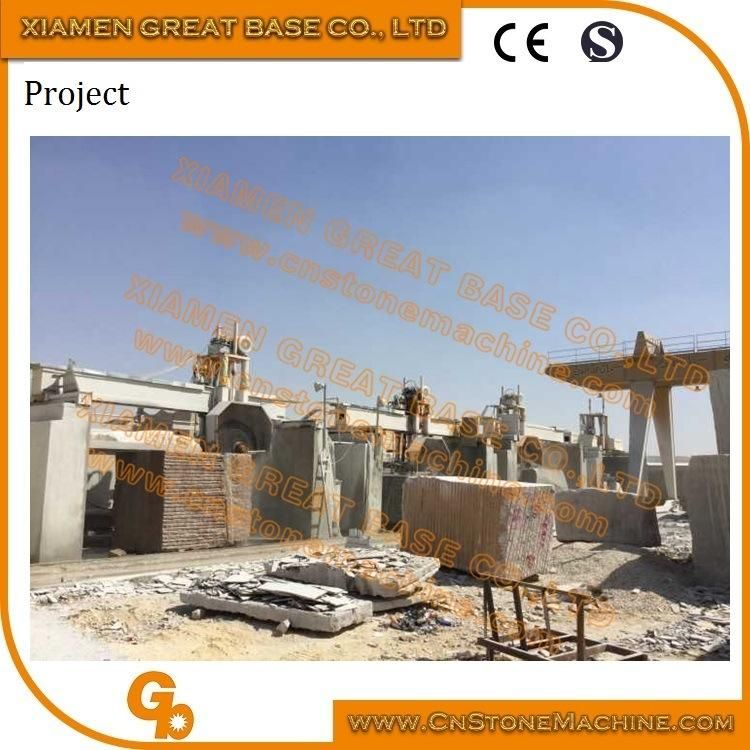 Multi Blade Bridge Type Granite Block Stone Cutting Machine